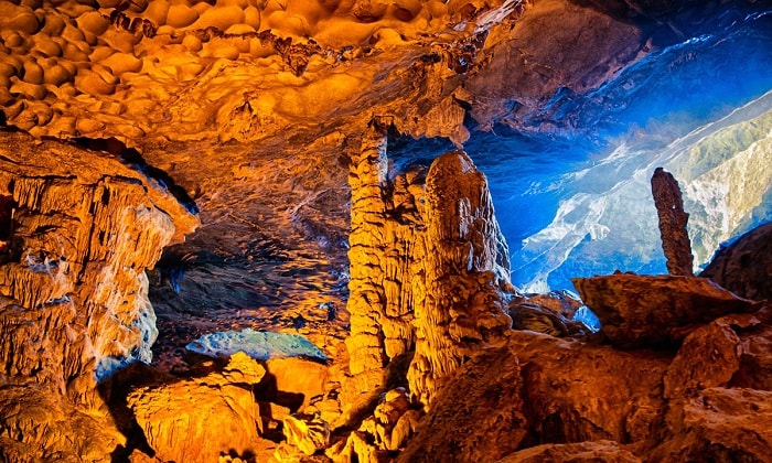 Surprising Cave in Ha Long Bay